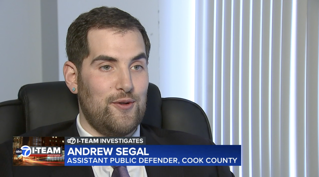 Still from the ABC7 Chicago news interview